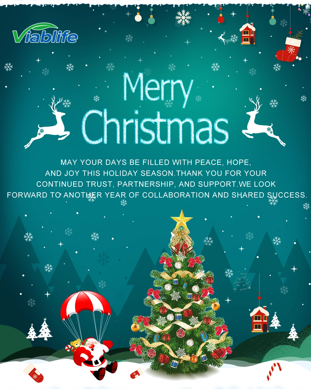 Теплые рождественские пожелания от Viablife Warm Christmas Wishes from Viablife